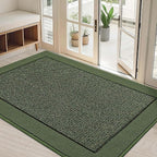 BEQHAUSE Indoor Door Mat 32" x 48", Dirt Trapper Door Mats Non-Slip Entryway by BEQHAUSE