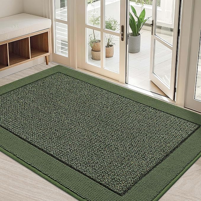 BEQHAUSE Indoor Door Mat 32" x 48", Dirt Trapper Door Mats Non-Slip Entryway by BEQHAUSE