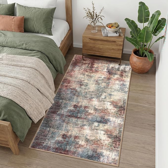 IOHOUZE Abstract Runner Rug 3x6 Ft Washable Runners - Image 8
