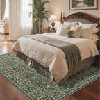 GENIMO Large 8x10 Area Rug for Living Room, Boho Floral Vintage Non-Slip Carpet - Image 4