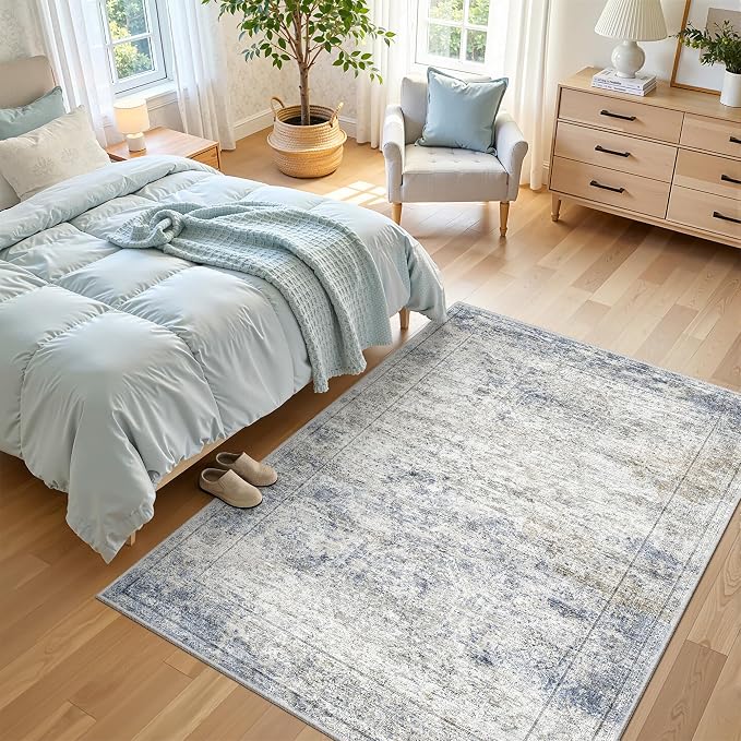 4x6 Area Rugs for Living Room, Non-Slip Backing Small Kids Rugs for Bedroom - Image 5
