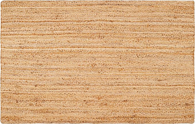 Hausattire Hand Woven Jute Braided Rug, Reversible Boho Entry Area Rugs - Image 3