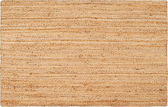 Hausattire Hand Woven Jute Braided Rug, Reversible Boho Entry Area Rugs - Image 3