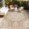 Pauwer Waterproof Outdoor Rug 9x12, Reversible Plastic Straw Patio Camping Rug by Pauwer