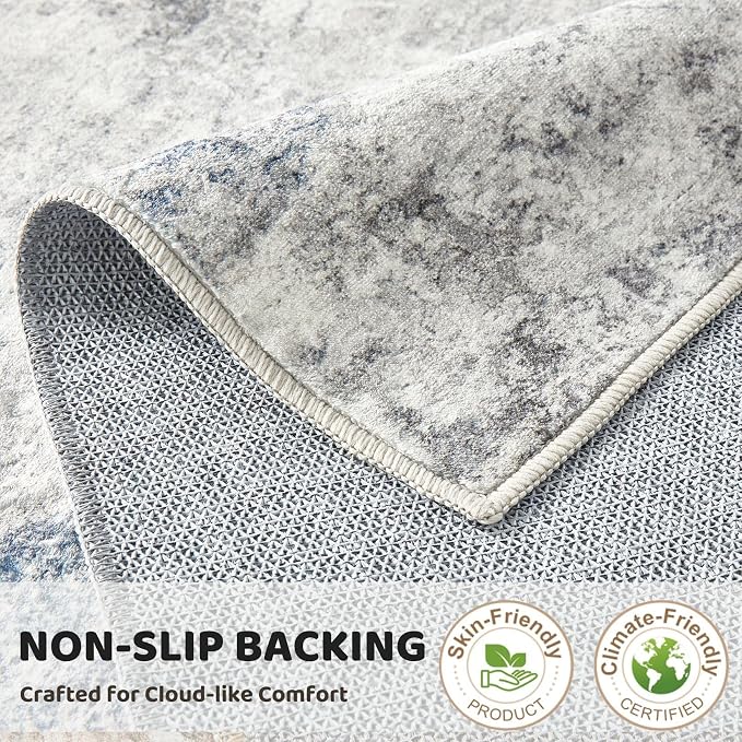 DMOYEST 3x12 Washable Runner Rug, Non Slip Low Pile Carpet Runner - Image 7