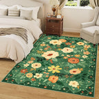 DUKINO 8x10 Area Rug, Floral Rugs - Image 9