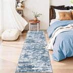 Abstract Washable Runner Rug 2x6, Woven Non-Shedding Thin Runners - Image 8