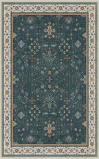 Hazo Haus Dark Green Oushak 5x8 Living Room Rug - Image 2