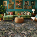 Botanical 10x14 Area Rug for Living Room, Extra Large Bedroom by HazoHaus