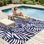 Smiry Outdoor Rug 5x8 ft, Waterproof Reversible Plastic Straw Rugs, Outdoor - Image 3