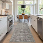 Rugxara 2x6 Runner Rug, Washable Kitchen Rugs, Non Slip Low Pile Area Rug Carpet - Image 2