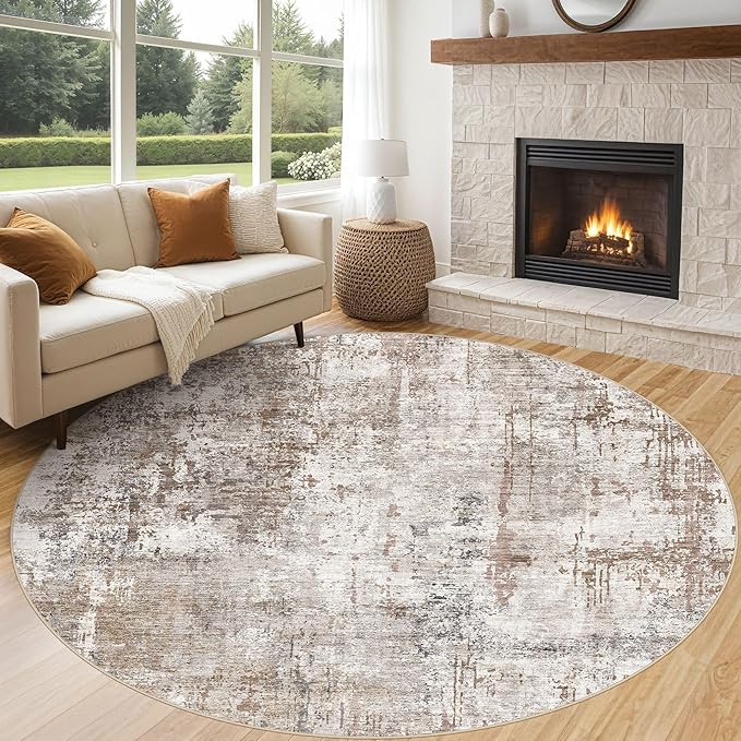 UERMEI 8ft Round Area Rug Living Room Rugs - Image 2