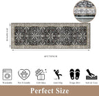 2x6 Washable Kitchen Runner Rug – Non-Slip Boho Vintage Carpet Runner - Image 2