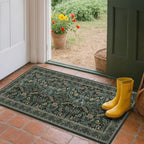 Floral Rug for Entryway Indoor 2x4, Small Soft Washable Carpet for Bedroom - Image 6