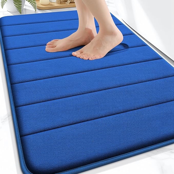 OLANLY Memory Foam Bath Mat 32x20, Super Soft Absorbent Bathroom Rugs, Quick Dry by OLANLY