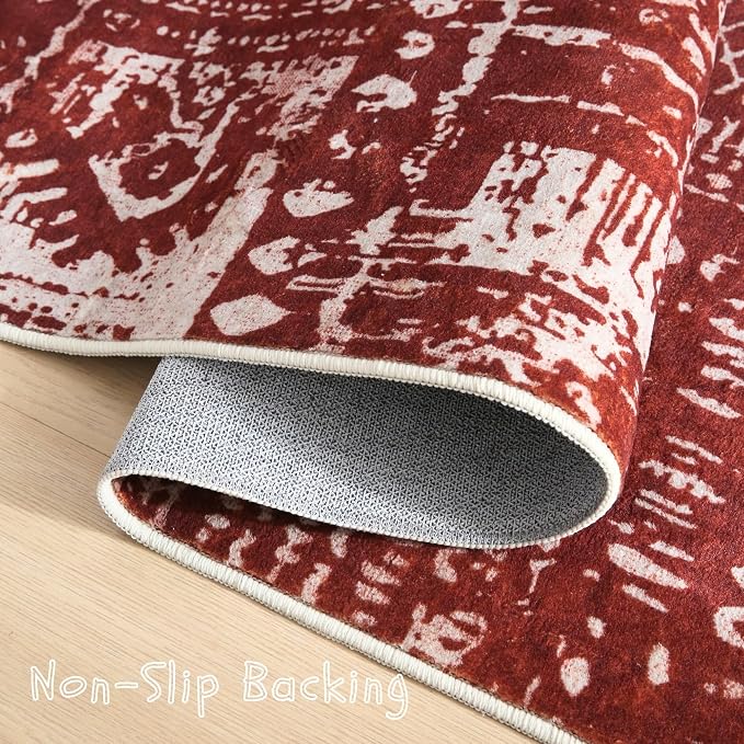 Rugcomf Living Room Rug 6x9 Rug Machine Washable Boho Area Rug Non Slip - Image 3