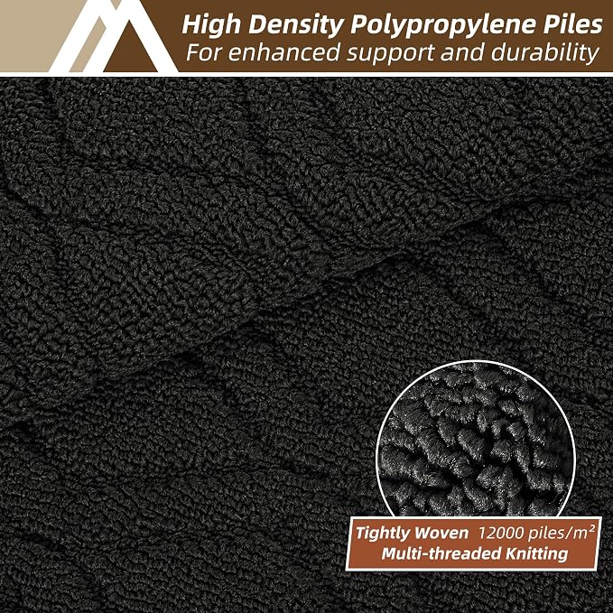 COSY HOMEER Kitchen Rugs 24"x35" Non-Slip Washable Kitchen Mats - Image 3