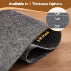 Veken Non Slip Cushioned Rug Pad Gripper 9 x 12 Ft, Felt and Silicone Backing - Image 4