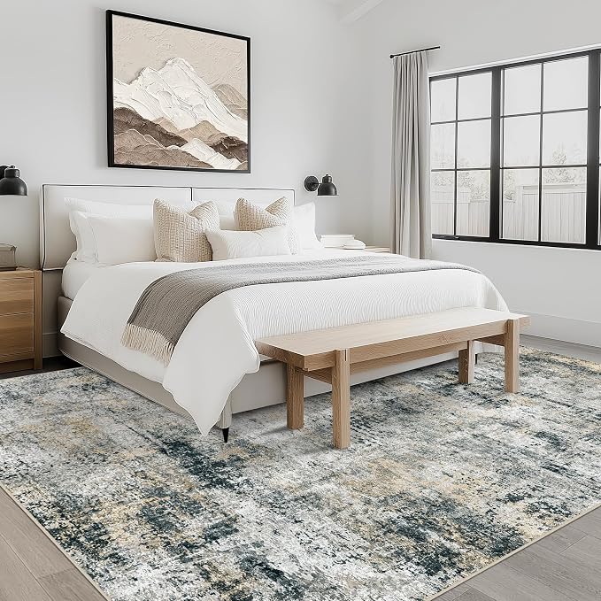 10x14 Area Rugs Living Room Rugs: Large Washable Rug - Image 3