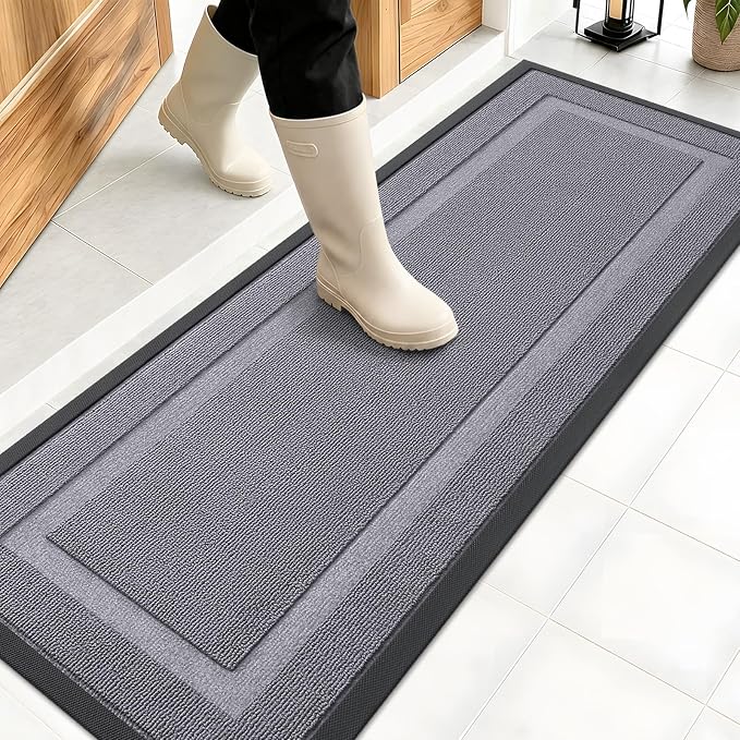 OLANLY Front Door Mat Indoor Outdoor Entrance, Waterproof All-Season, by OLANLY