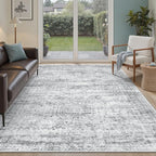Soalmost 7x9 Area Rug for Living Room Washable Abstract Vintage Soft Thin by Soalmost