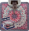 Hompet Cat Litter Mat 2 Pack, 36x36 Large Machine Washable Trapping Mats by Hompet