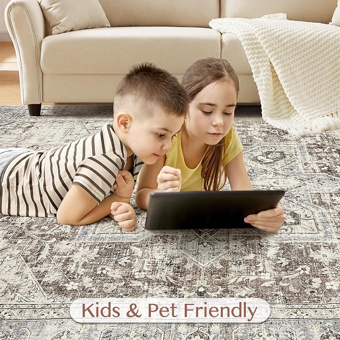 Tortania 6' Square Area Rug Living Room Rugs - Image 7
