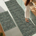 Kitchen Rugs Sets of 2-Non Slip Kitchen Mats by BSICPRO