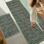 Kitchen Rugs Sets of 2-Non Slip Kitchen Mats by BSICPRO