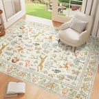 DUKINO 4x6 Rug, Washable Animal Area Rug - Image 3