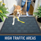 OLANLY Front Door Mat Outside Entrance 35x23, Heavy Duty Sturdy Natural Rubber - Image 6