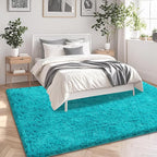 6x9 Teal Area Rugs for Living Room, Large Fluffy Shag Rug for Bedroom Boys Kids - Image 3