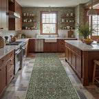 GENIMO Floral Washable Runner Rug 2’6” x 8’, Non-Slip Long Hallway Carpet - Image 3