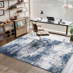 Blue Washable Rug 6x9 Area Rugs - Image 4