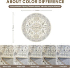 zesthome Washable Round Rug - 5ft Ultra-Thin Circle Area Rugs - Image 2