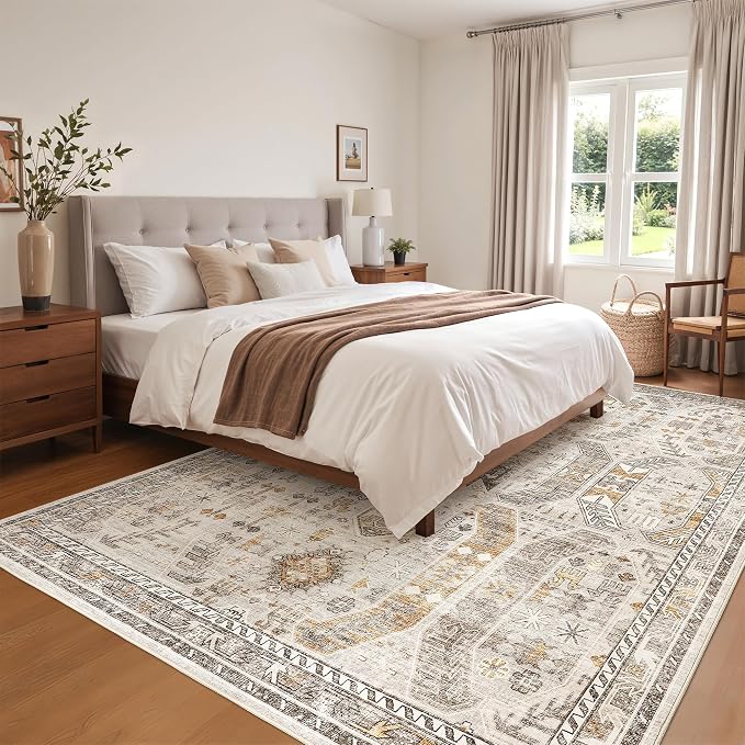 befbee 5x7 Area Rugs for Living Room, Stain Resistant Washable Rug, Non-Slip - Image 8