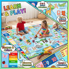 4.5x6 Feet Kids Rugs for Playroom Bedroom, Educational ABC Alphabet Area Rug - Image 4