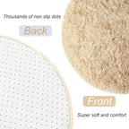 LOCHAS Bedroom Rug 2.6' x 5.3', Soft Oval Throw Rugs Carpet - Image 6