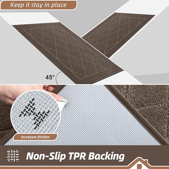 BEQHAUSE Dirt Trapper Door Mat 32" x 48", Doormat Non-Slip Entryway Rugs - Image 5