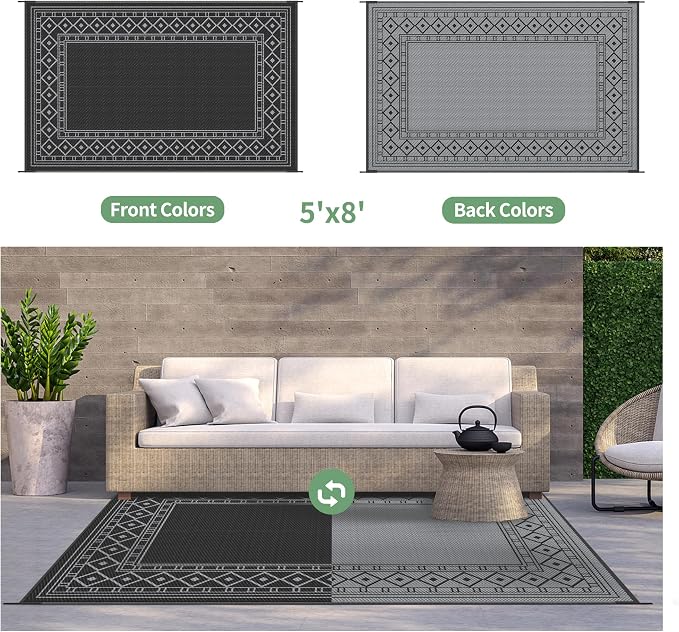 GENIMO Outdoor Rug 5'x8' Waterproof - Image 4