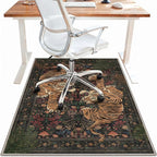 48"x60" Office Chair Mat for Hardwood Tile Floor, Under Desk Carpet Protector by BESBLEE