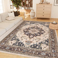 CAPALOCA Machine Washable Rugs Nursery Rug 6x9 Cute Girl Non Slip Low Pile by CAPALOCA