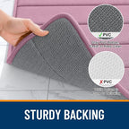 OLANLY Memory Foam Long Bathroom Rugs Runner 47x20, Super Soft Absorbent Bath - Image 7