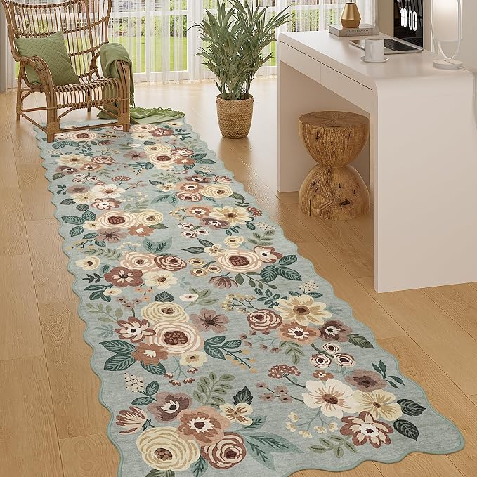 DUKINO 2x10 Runner Rug for Hallway, Washable Kitchen Rug - Image 2