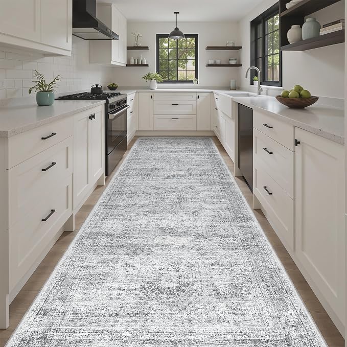 Soalmost 4x12 Wide Hallway Runners: Washable 12ft Runner Rug - Image 2
