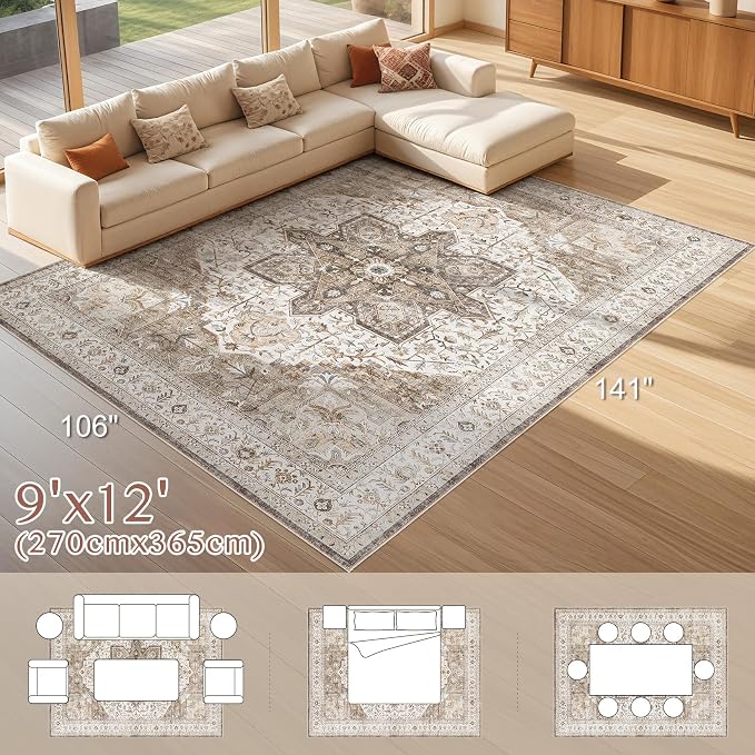 Tortania Area Rug Living Room Rugs - Image 9