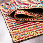 Hausattire Bohemian Braided Runner Rug 2'x6' - Image 5