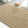 OLANLY Dog Door Mat for Muddy Paws 48x30, Ultra Absorbent Chenille Mud Doormat by OLANLY