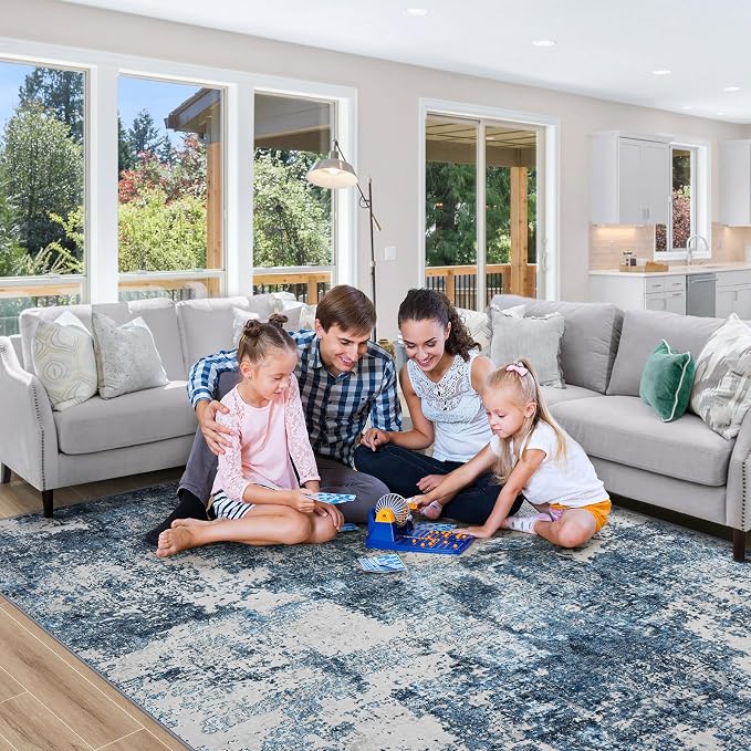 8x10 Area Rug for Living Room Bedroom: Large Washable Rug - Image 8