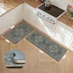 GENIMO Kitchen Mats for Floor 2PCs, Washable Anti Fatigue Mat for Cushioned - Image 5